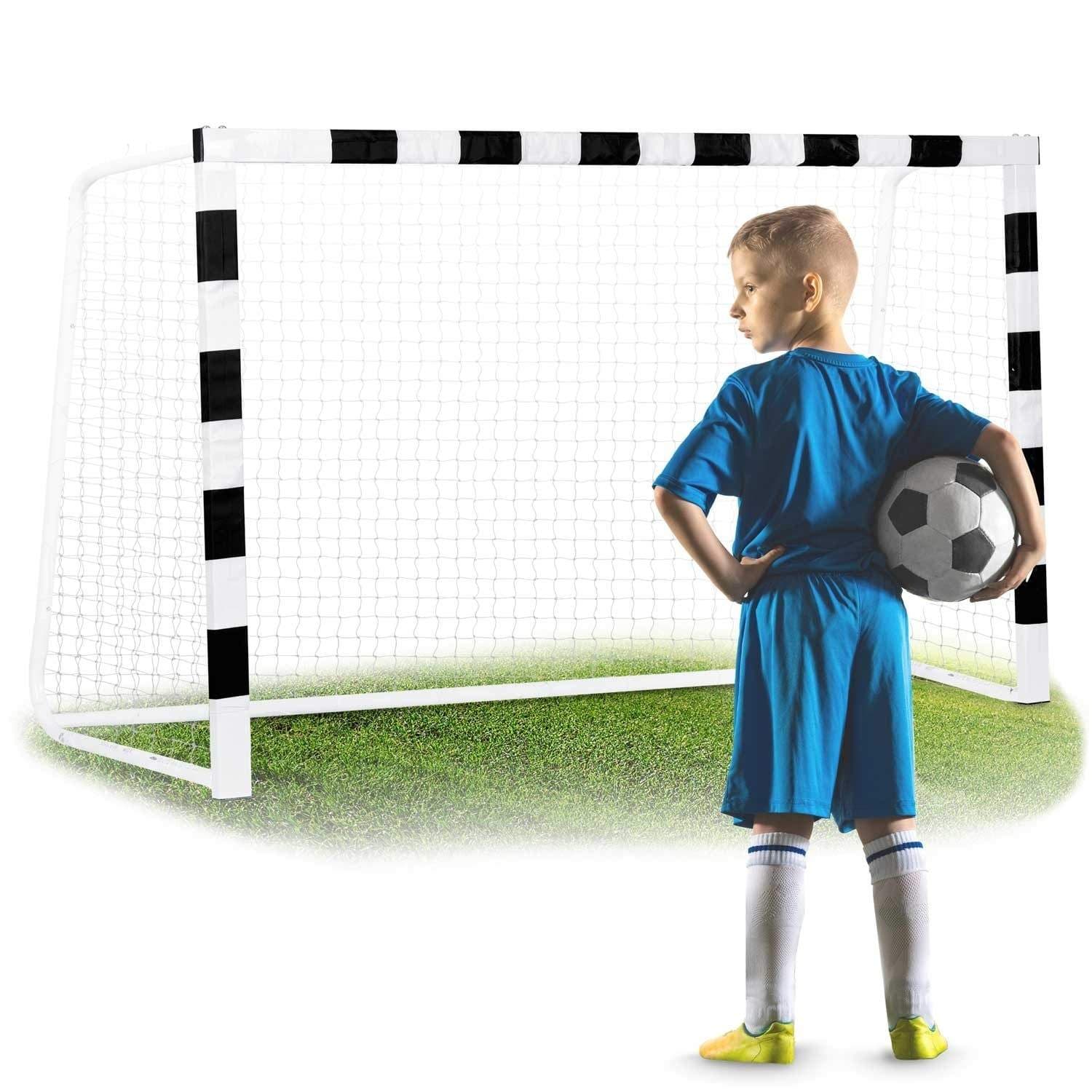 Fodboldmål 180 x 120 x 60 cm, sort/hvid, model NS-464