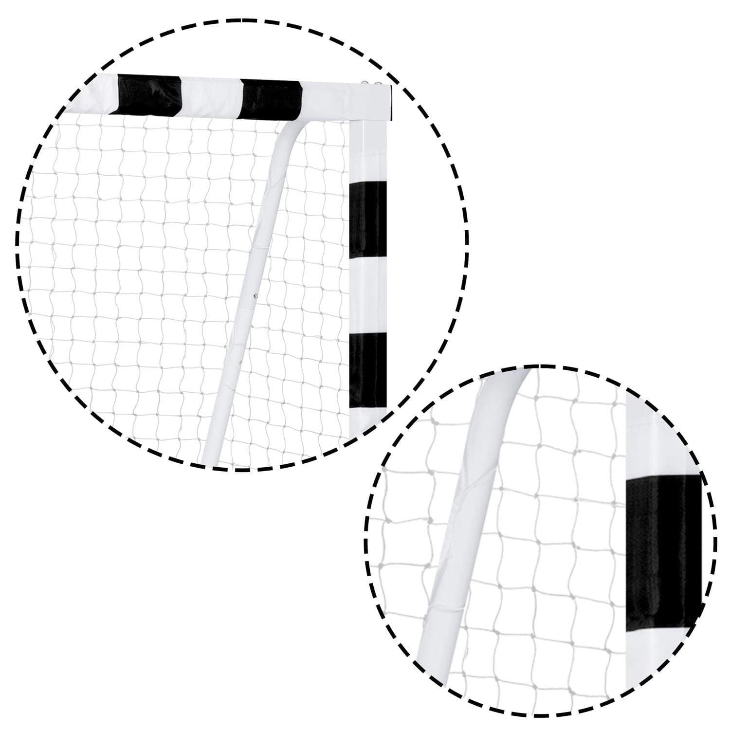 Fodboldmål 180 x 120 x 60 cm, sort/hvid, model NS-464 view 2