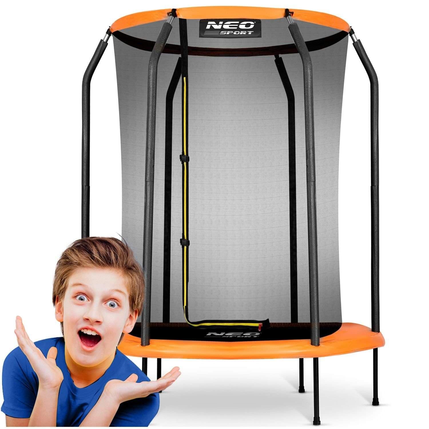 Børnehavetrampolin med sikkerhedsnet, 152 cm