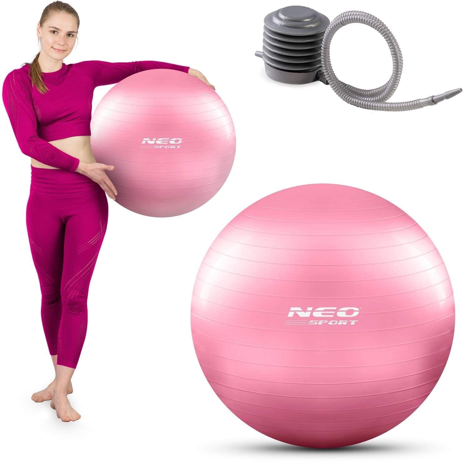 Træningsbold 55 cm NS-950 Pink