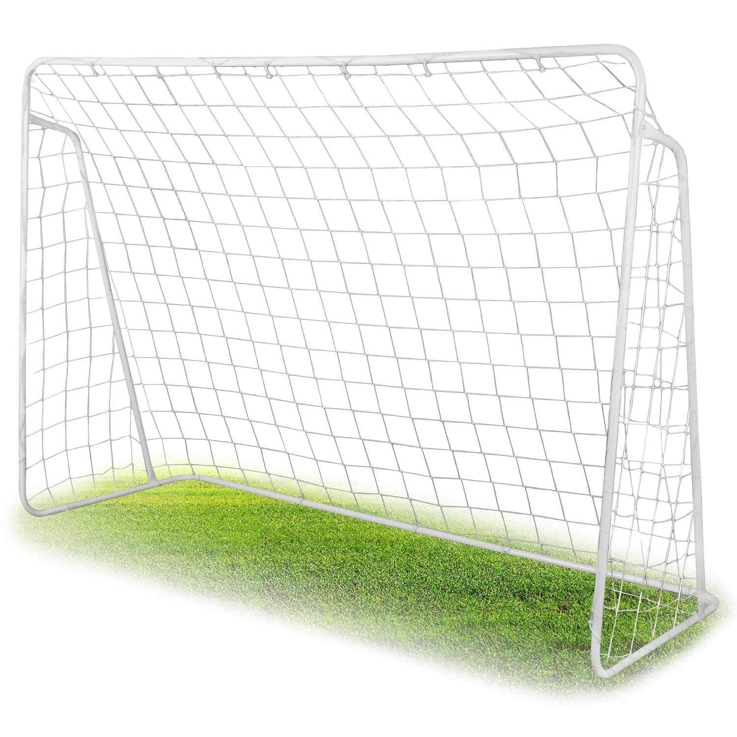Fodboldmål med målnet, 245x155x80 cm, stålramme view 2