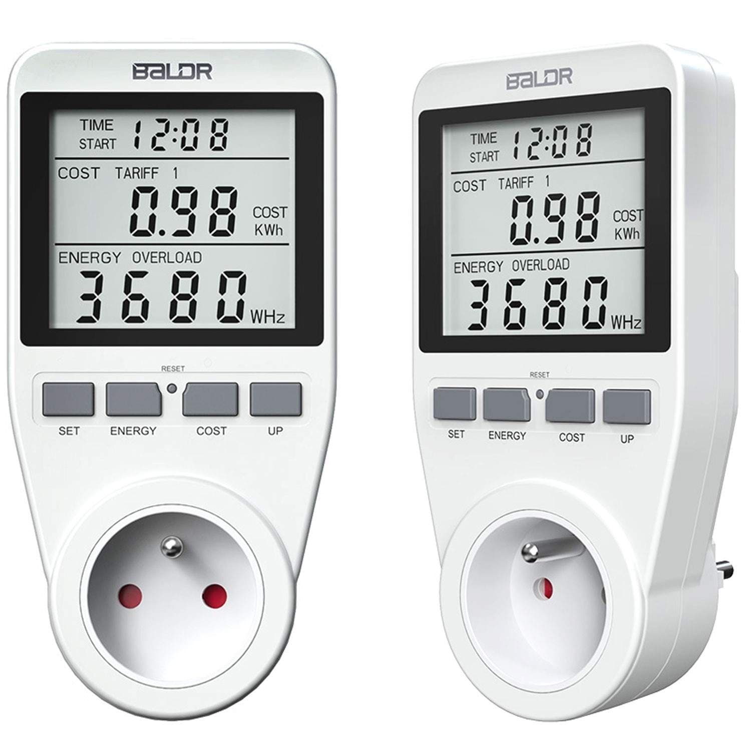 Enfaset elmåler Berdsen BD-990 Hvid