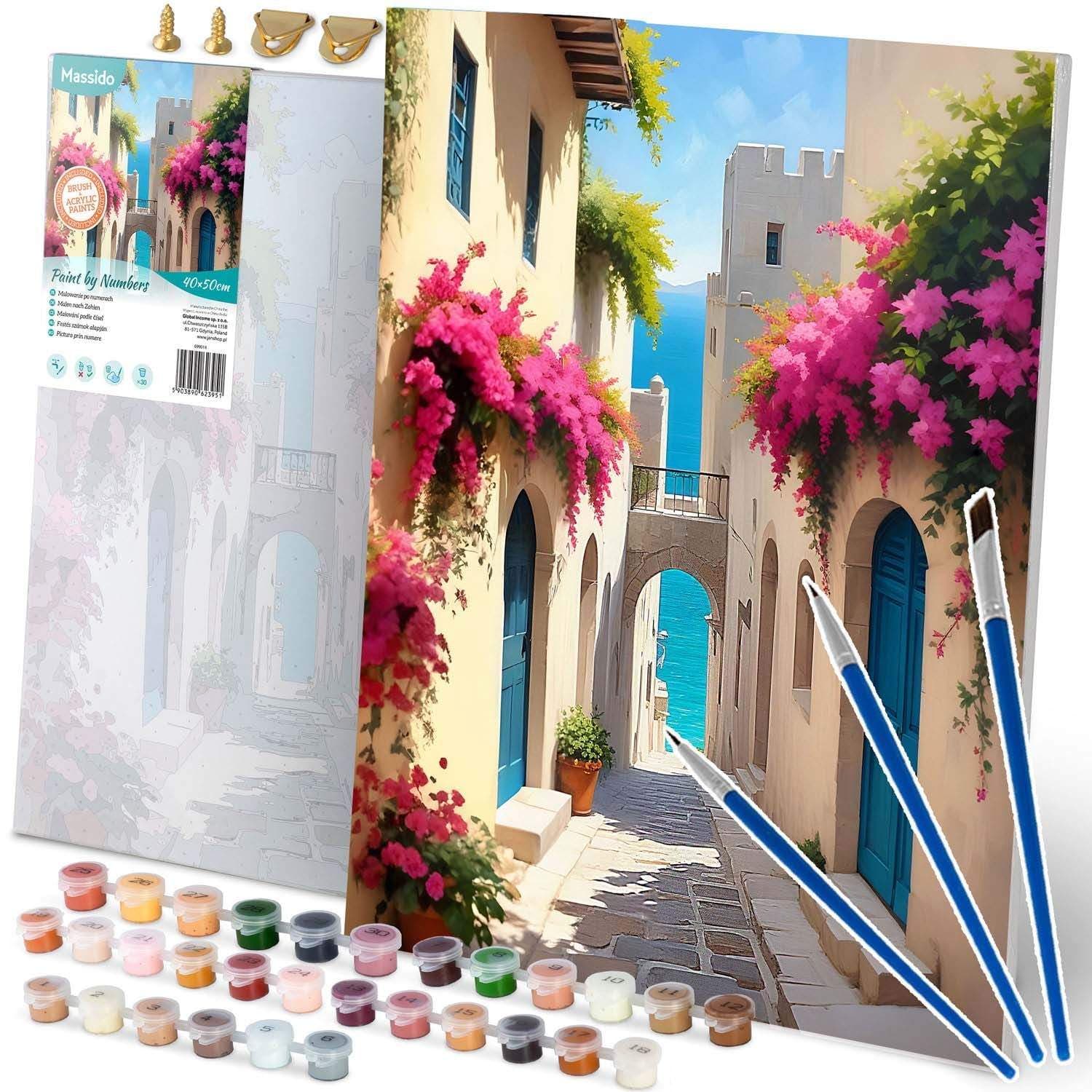Maleri efter tal 40x50 cm Massido City Landscape
