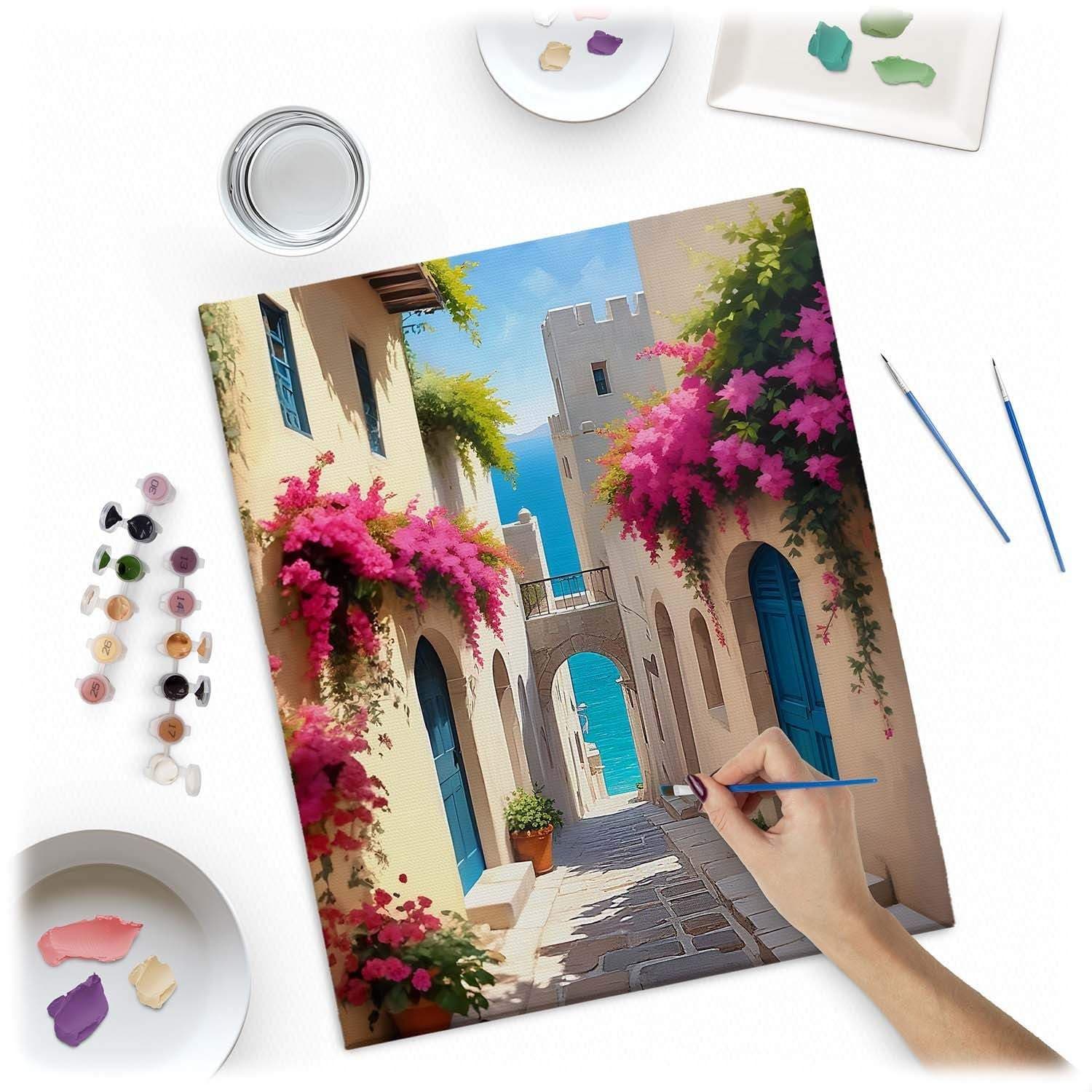 Maleri efter tal 40x50 cm Massido City Landscape view 2