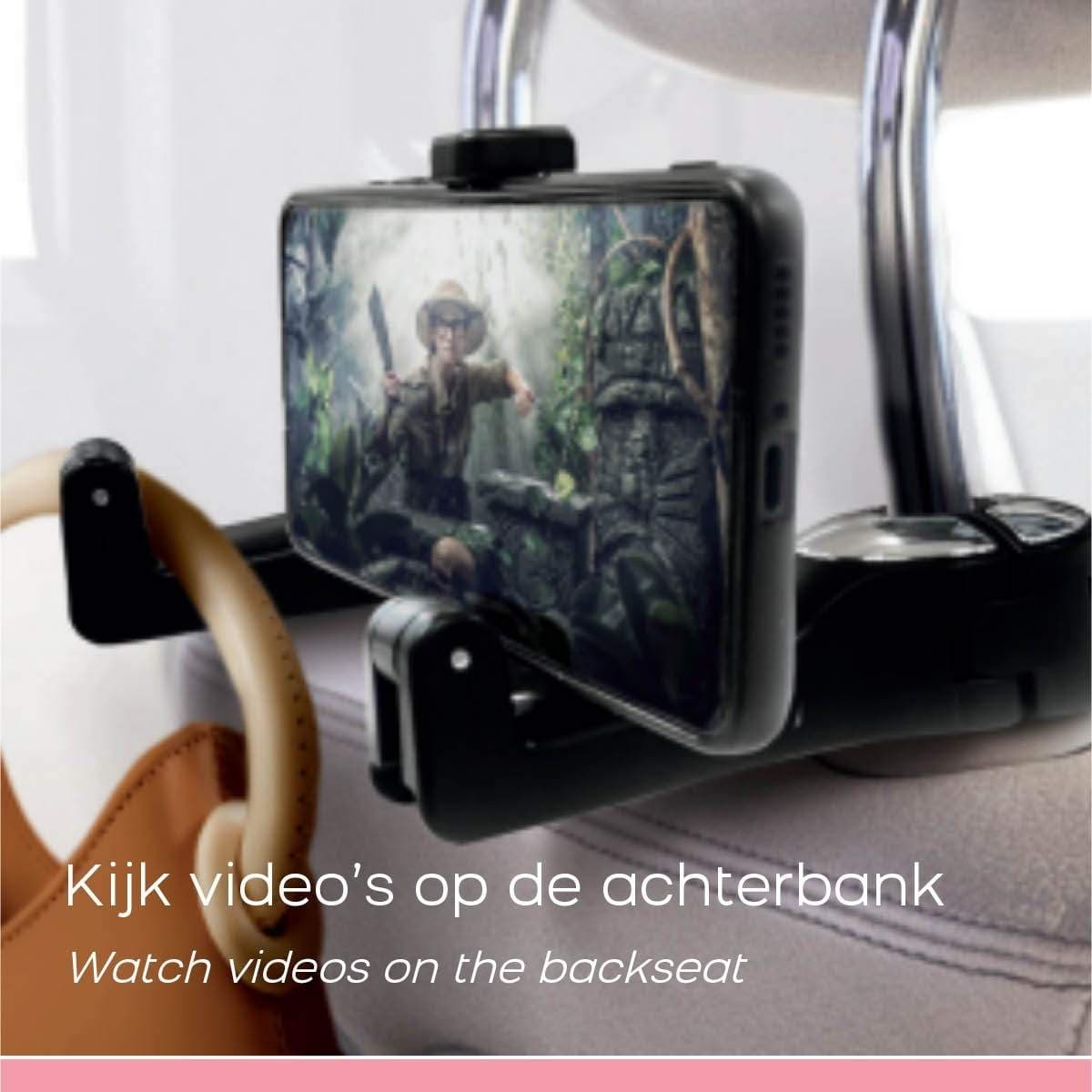 Telefonholder - Multifunktionel telefonholder og taskekrog view 2