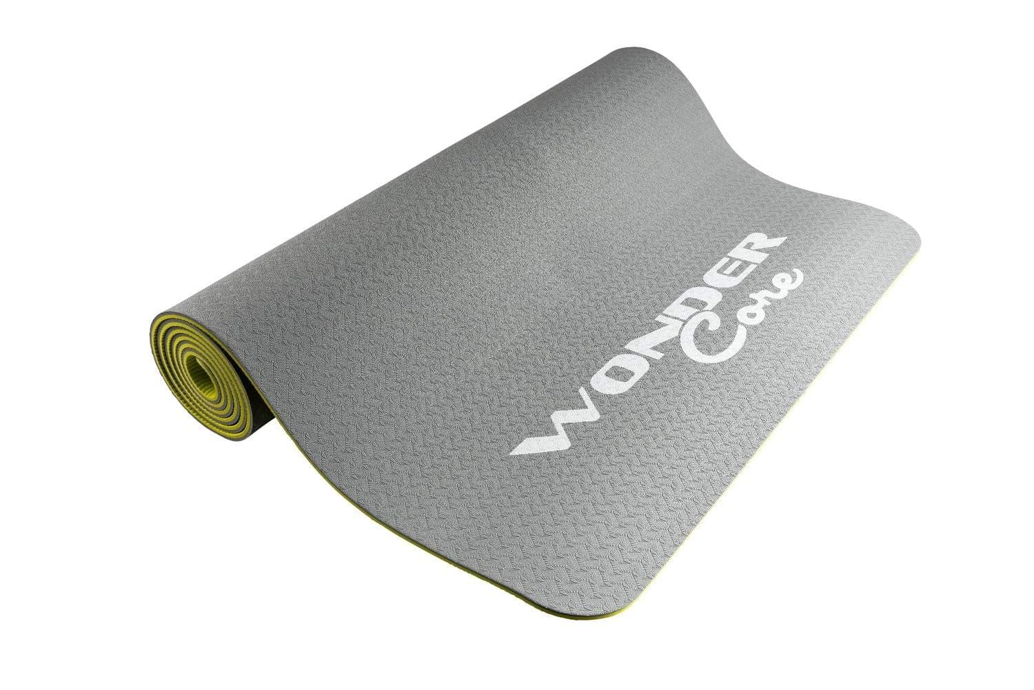 Wonder Core - Yogamåtte TPE - Gul/Grå
