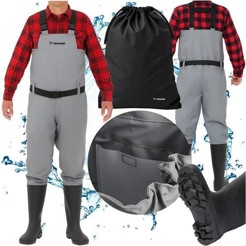Fishing Waders PVC – Vandtæt, skridsikker, størrelse 41