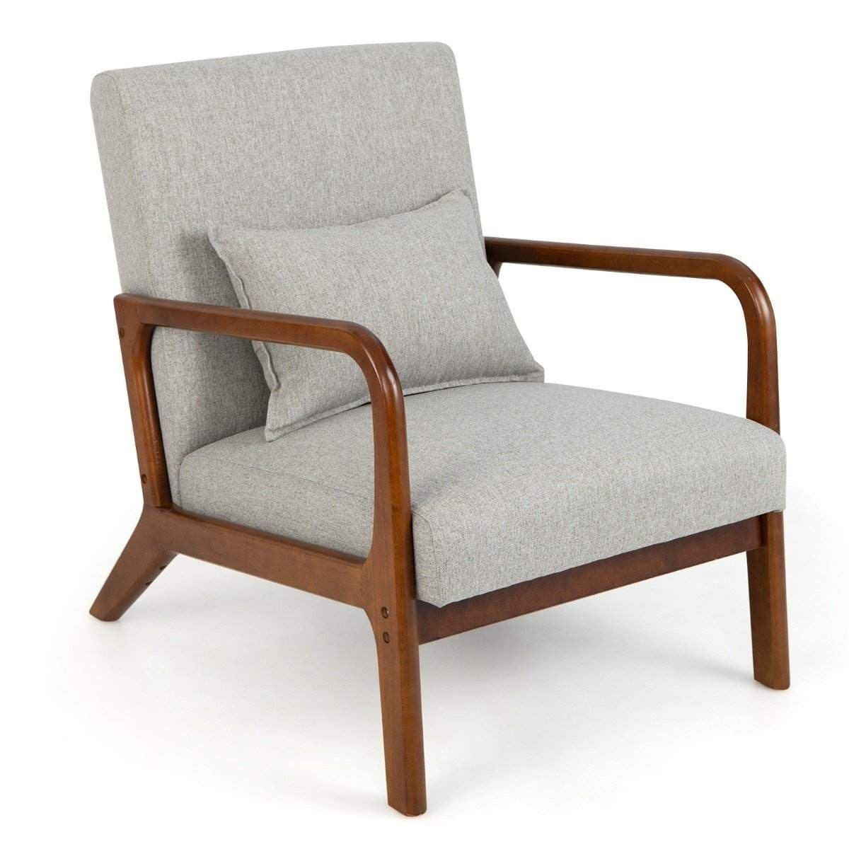 Stue Lounge Chair – Polstret, Ergonomisk, Grå view 2