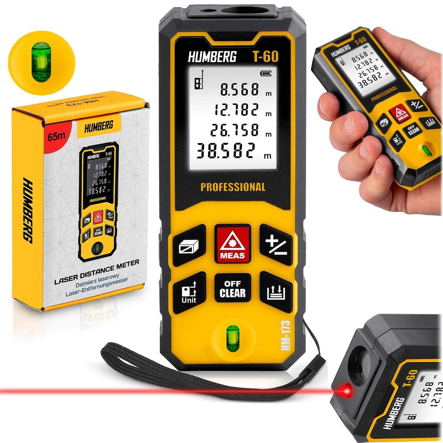 Laser Distance Meter 60m – Præcisionsmåleværktøj