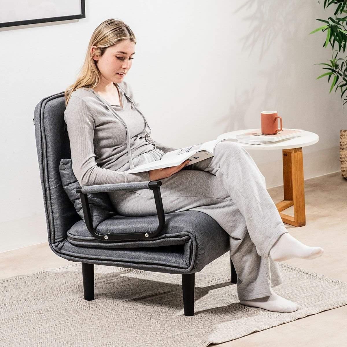 4-i-1 konvertibel enkelt sovesofa Softfa InnovaGoods view 2