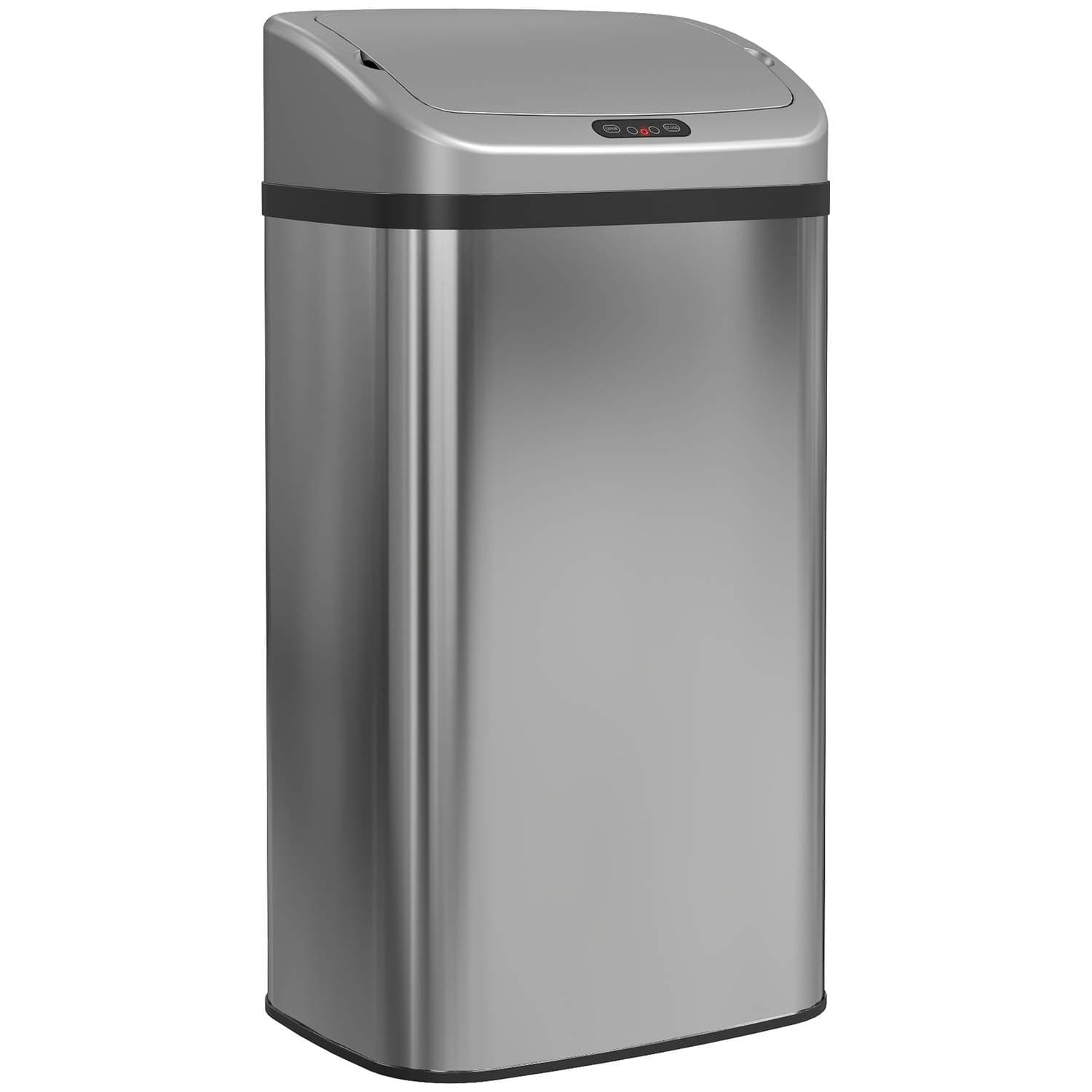 48L sensor skraldespand, automatisk lukning, rustfrit stål