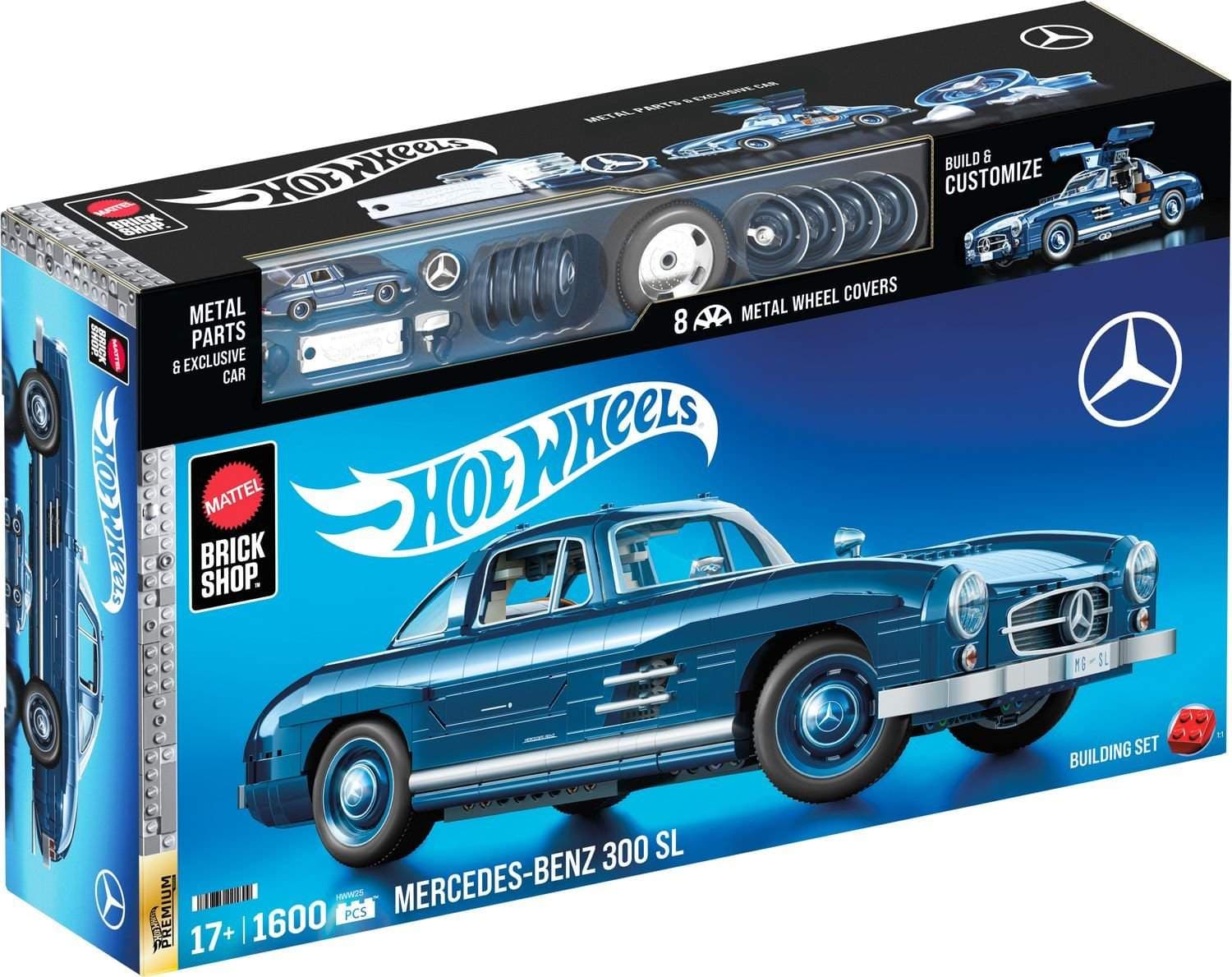 Mercedes-Benz 300 SL modelbyggesæt, skala 1:12, 1600 dele view 2