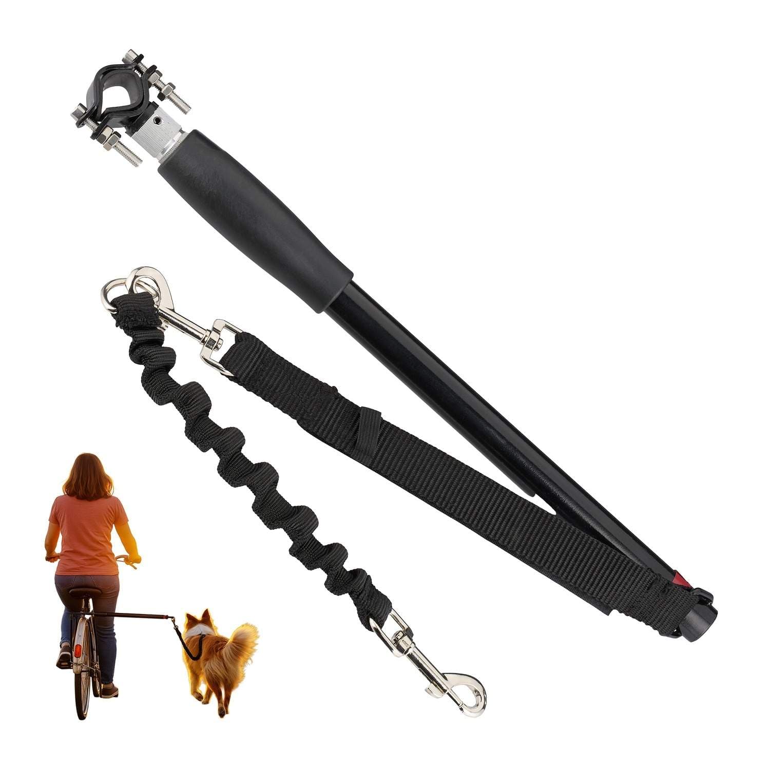 Hundecykelsnor med stabilisator – Universal Fit