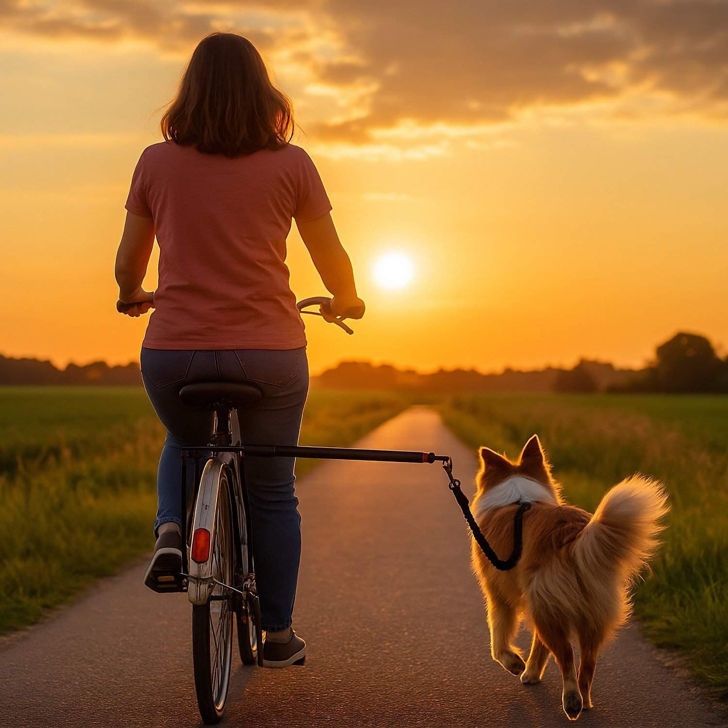 Hundecykelsnor med stabilisator – Universal Fit view 2