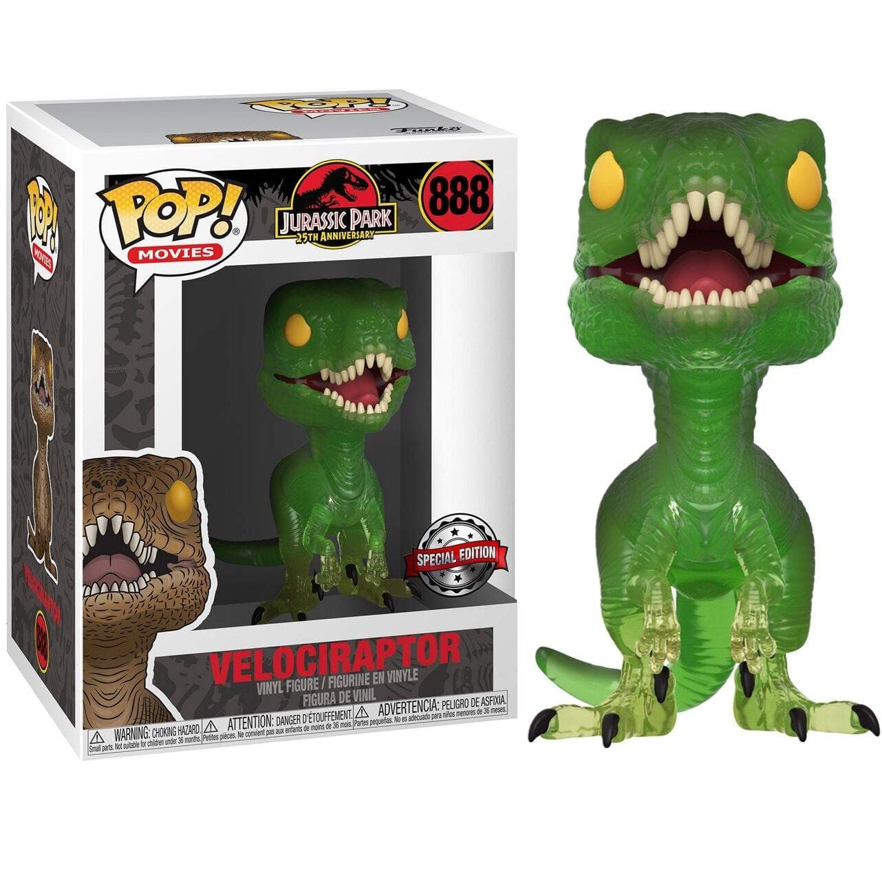 Jurassic Park Velociraptor popfigur, eksklusivt samleobjekt view 2