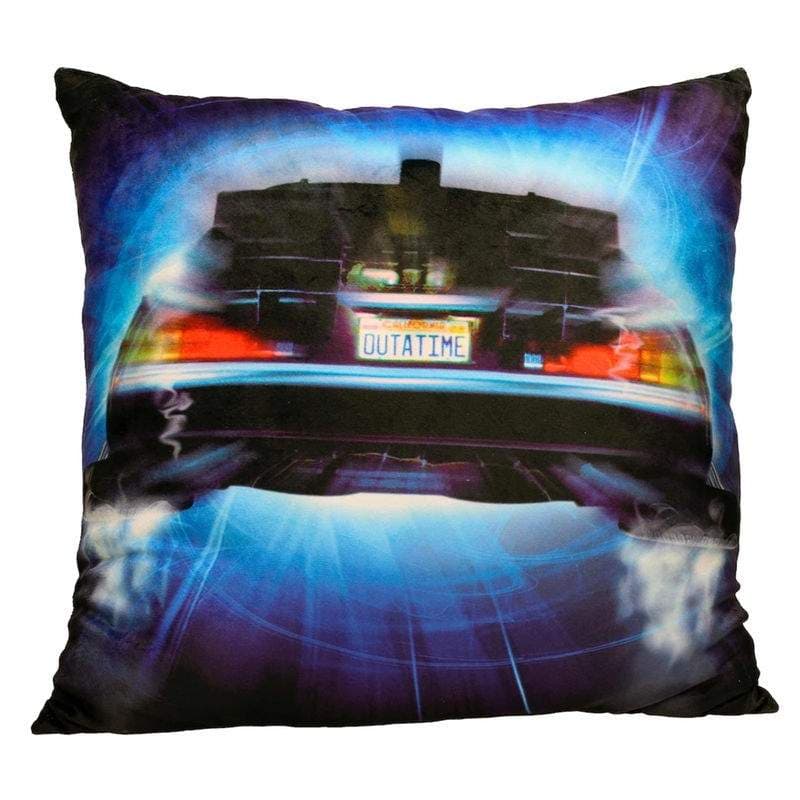 Tilbage til fremtiden Delorean kastepude, 18x18 tommer