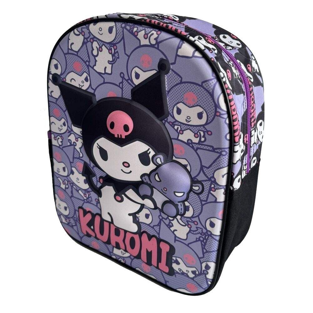Kuromi 3D-rygsæk, 29 cm størrelse, sødt design til børn