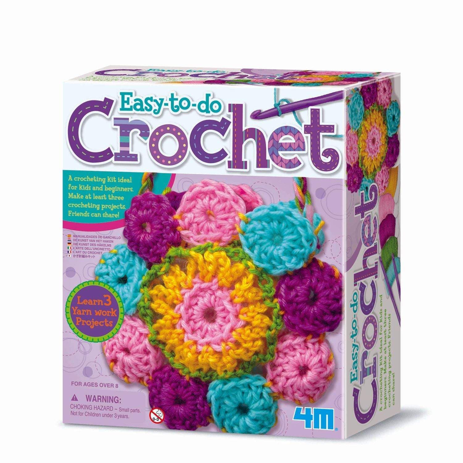 DIY hæklesæt til begyndere, 4M Easy Project