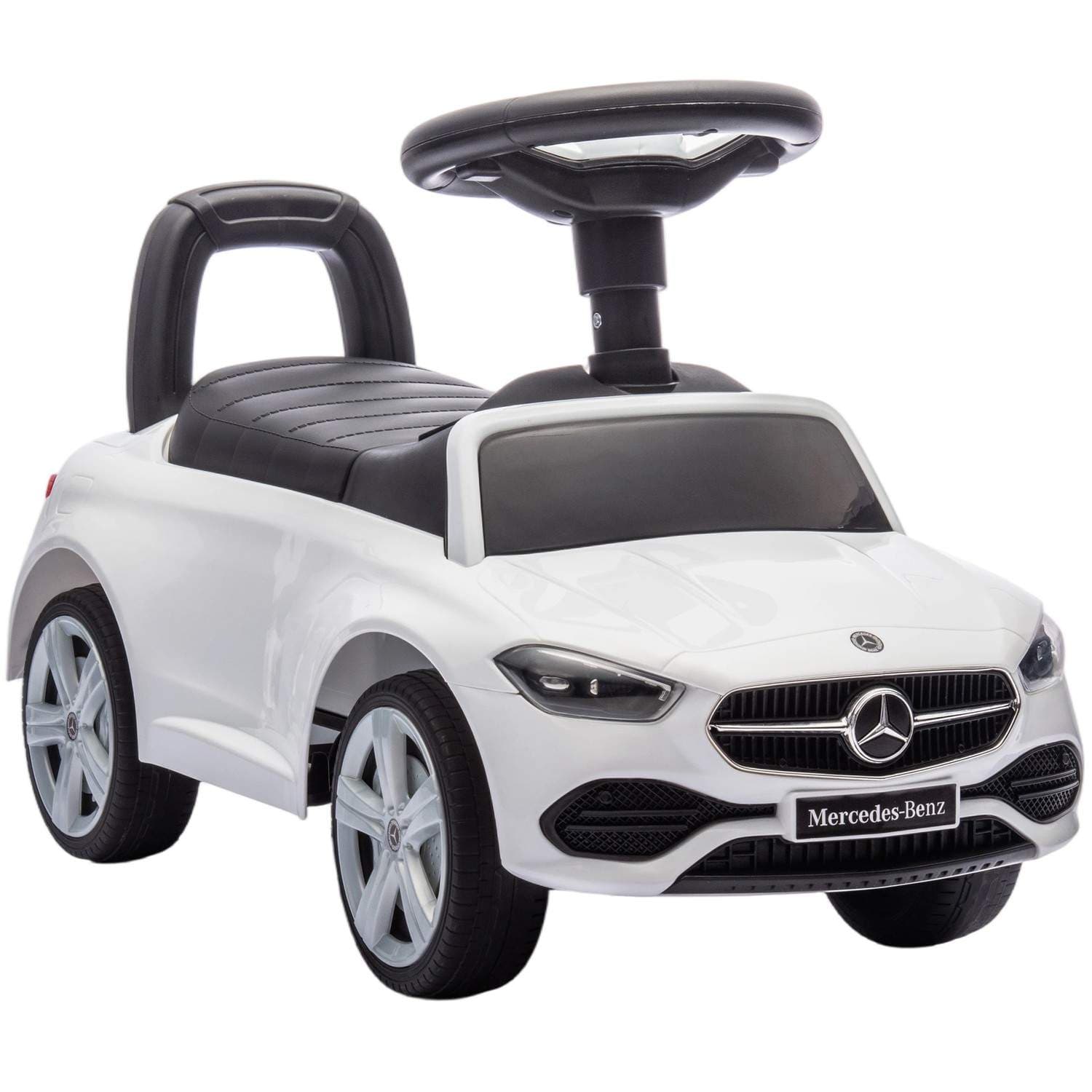 Mercedes-Benz kørebil – Horn, lyde, opbevaring, hvid