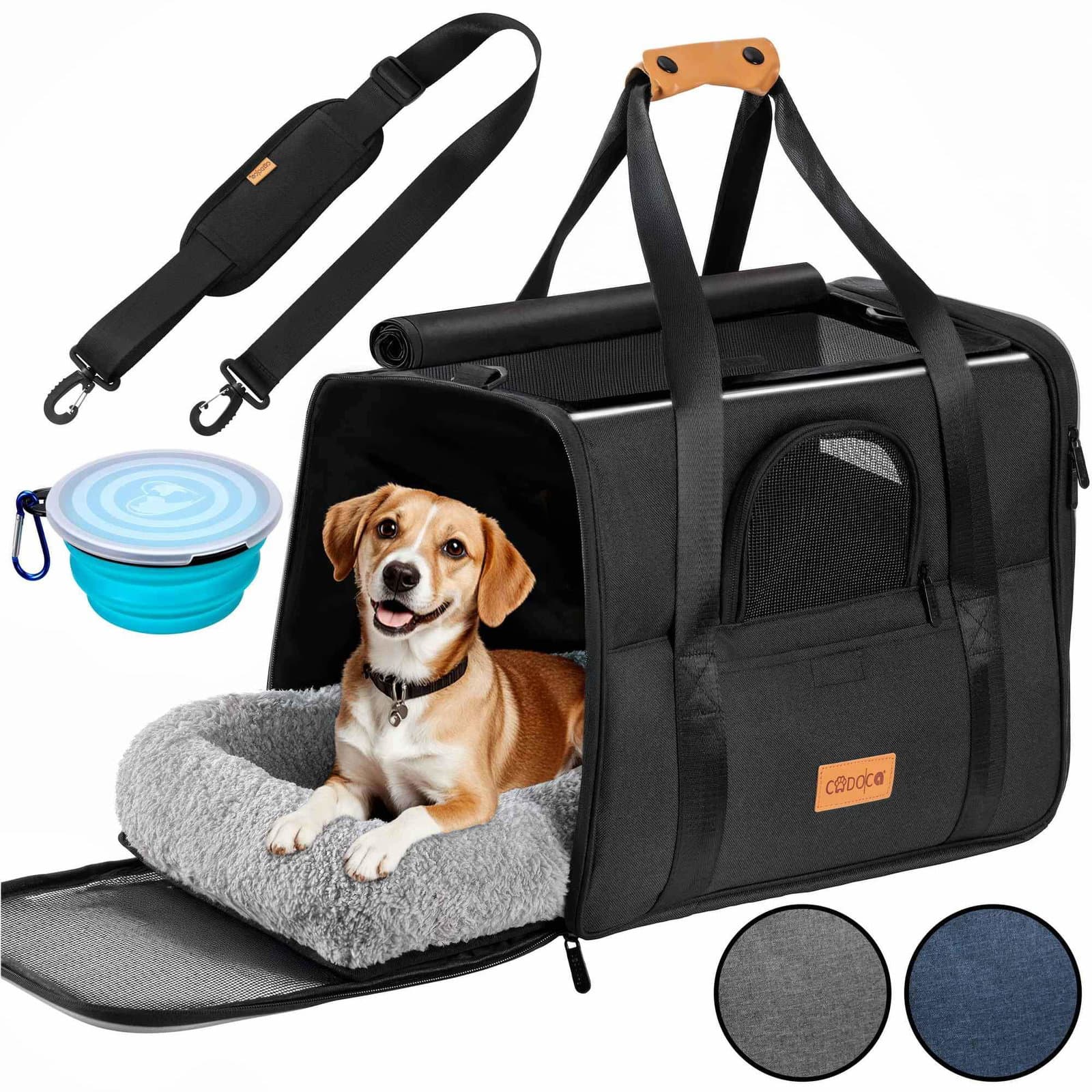 Kattetransportkasse antracit 44x34x31cm op til 20kg
