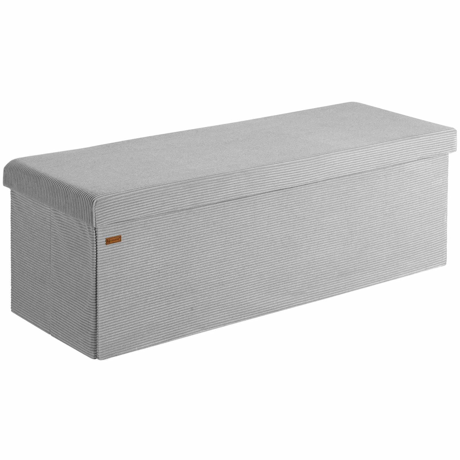 Bænk grå snor 114x38x38cm MDF foldbar