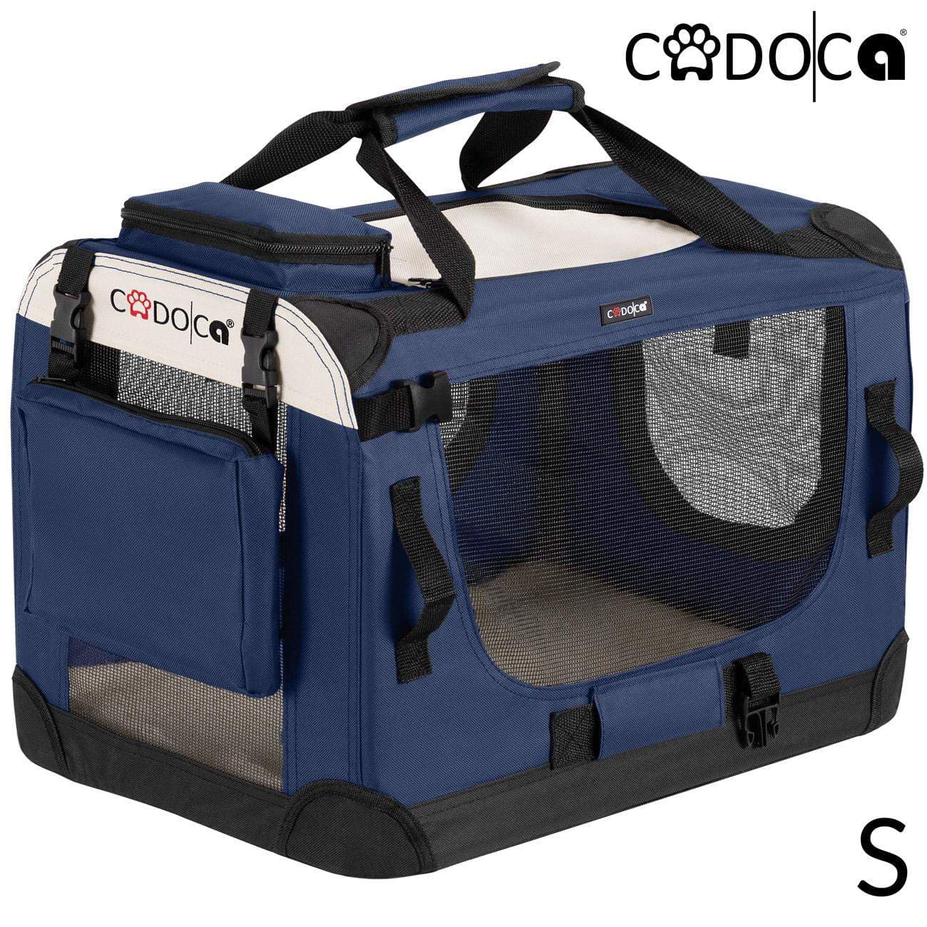 Hundetransportør, foldbart stof, marineblå, lille 50x34x36cm view 2