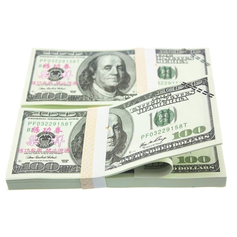 Legetøjspenge - 100 amerikanske dollar (100 sedler) view 2
