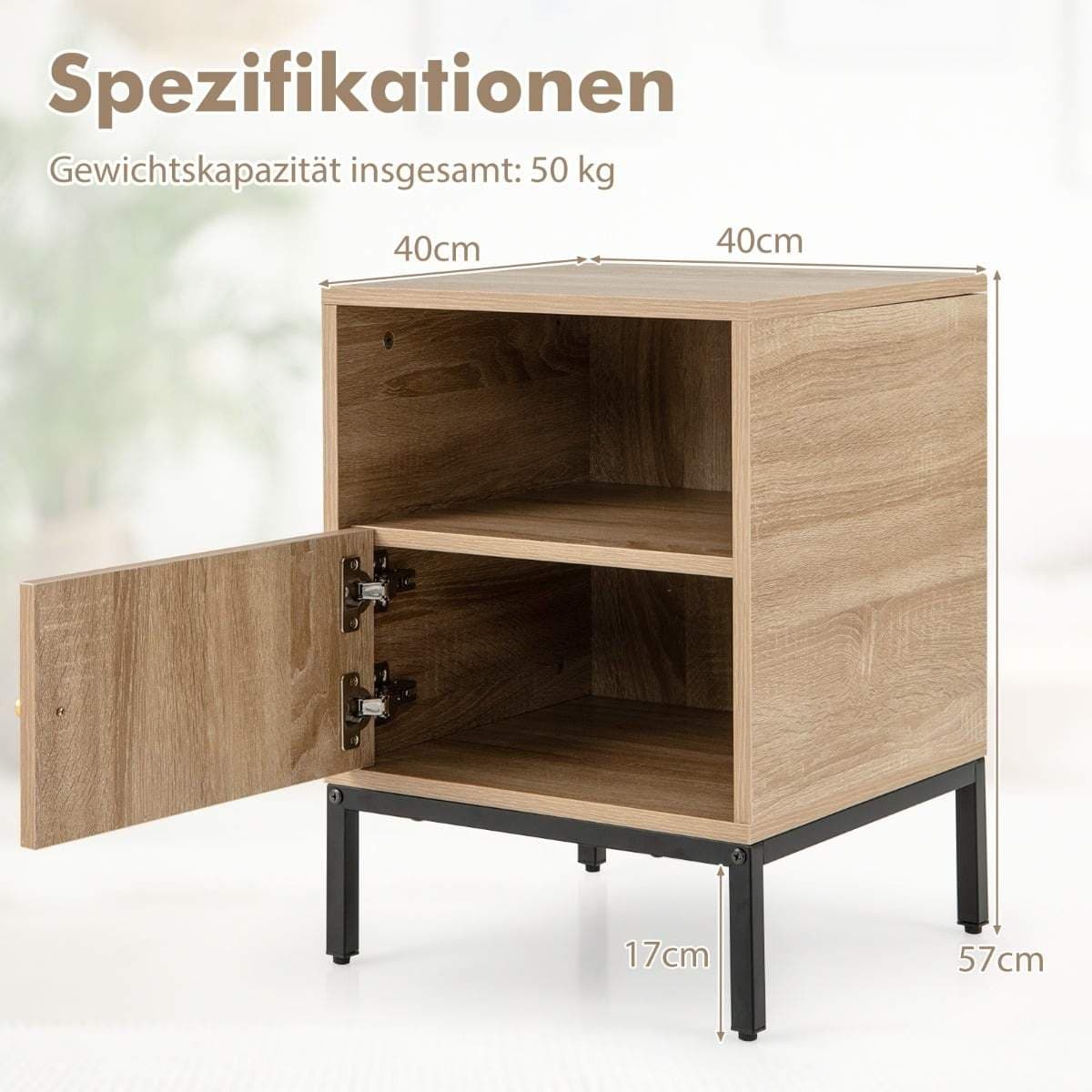 Ratting Natbordssæt – Šbne Hylder & Skabsopbevaring view 2