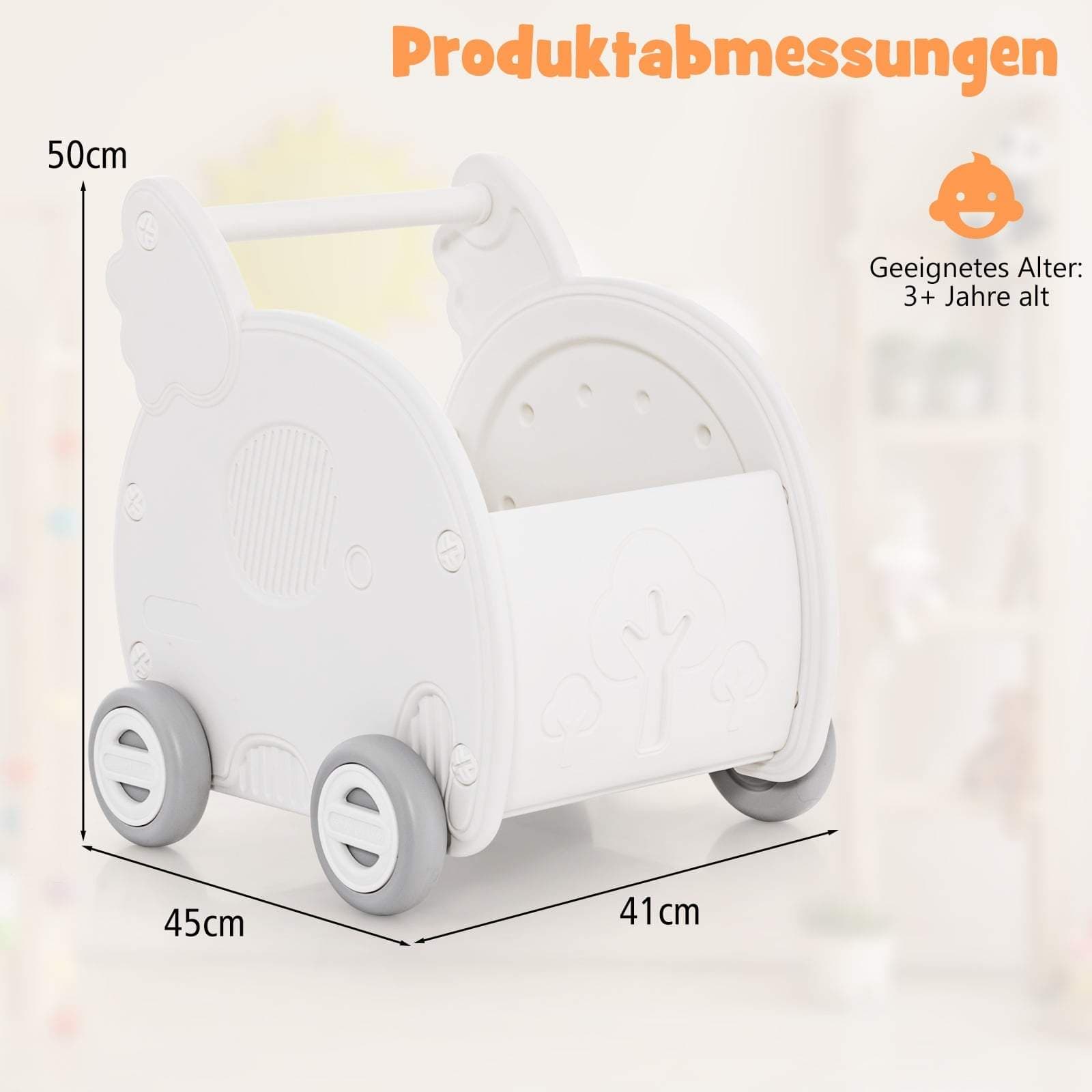 Elefantgåvogn og indkøbsvogn – sikkert og ergonomisk design view 2