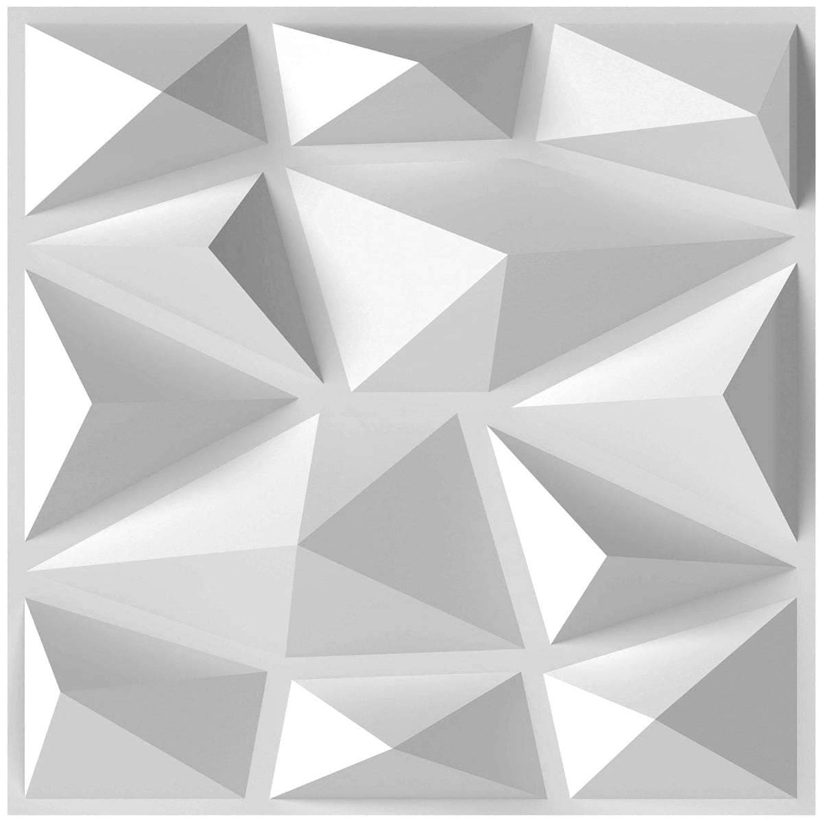 3D-vægpaneler, diamantmønster, 50 stk., PVC, 4,5 m² dækning