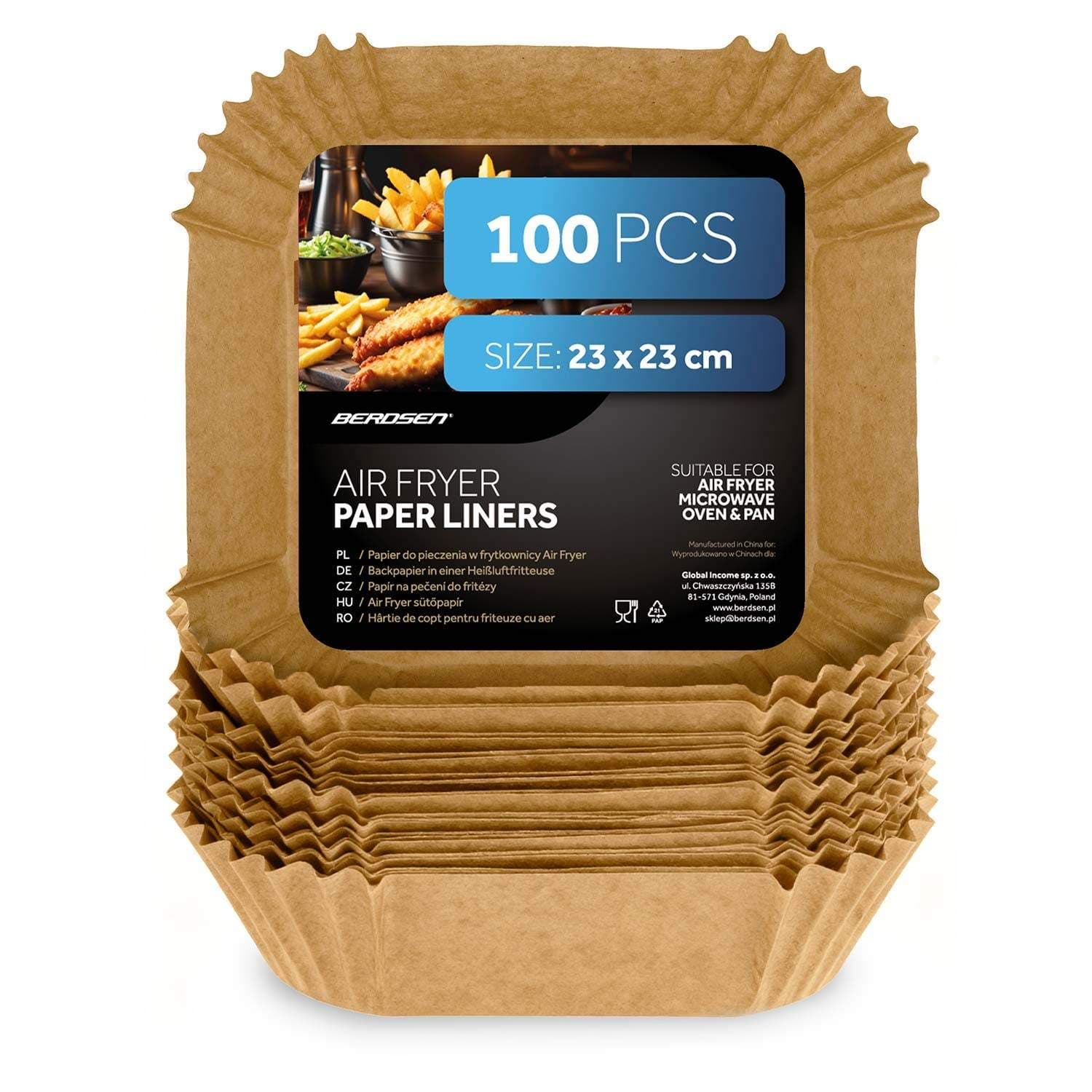 Bagepapirforme til airfryer, 23 cm, 100 stk. view 2