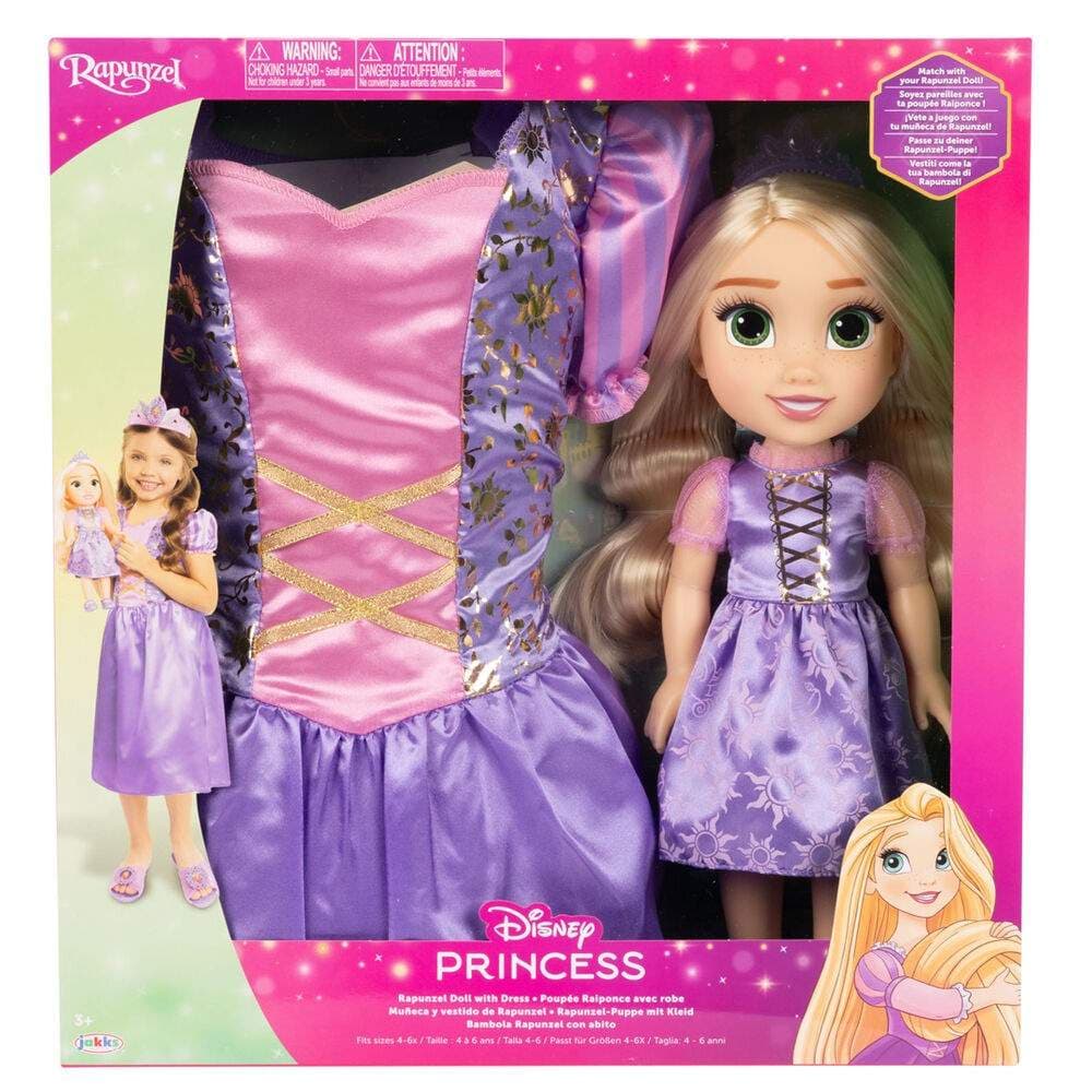 Disney Rapunzel dukke + kostume 38 cm
