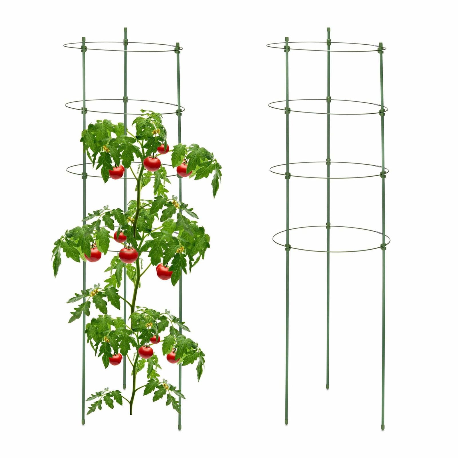Sæt med 2 runde grønne espalier, 91 cm
