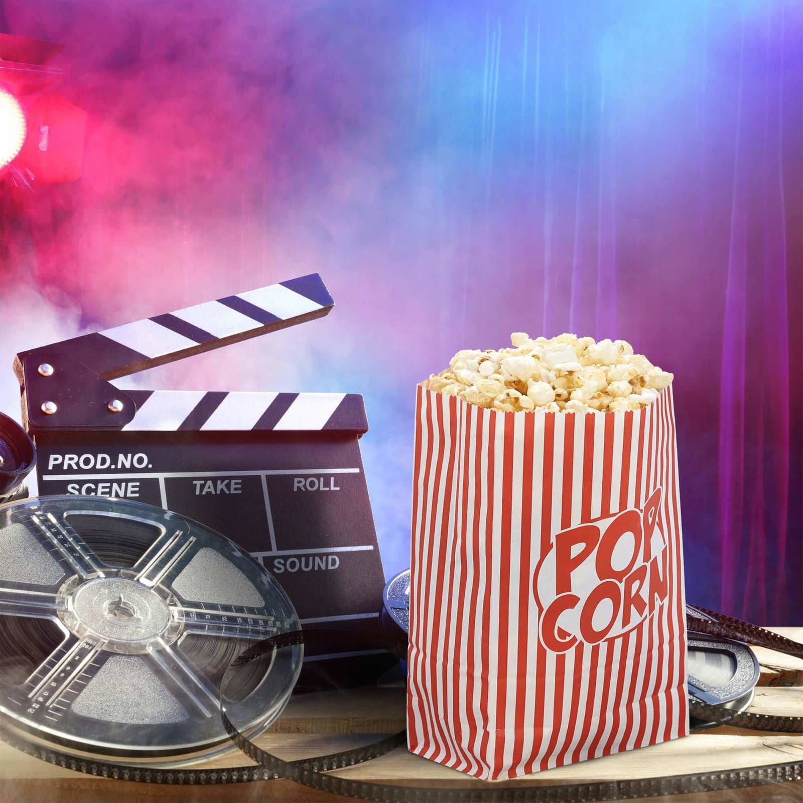 Popcornposer med retro motiver - 48 stk view 2