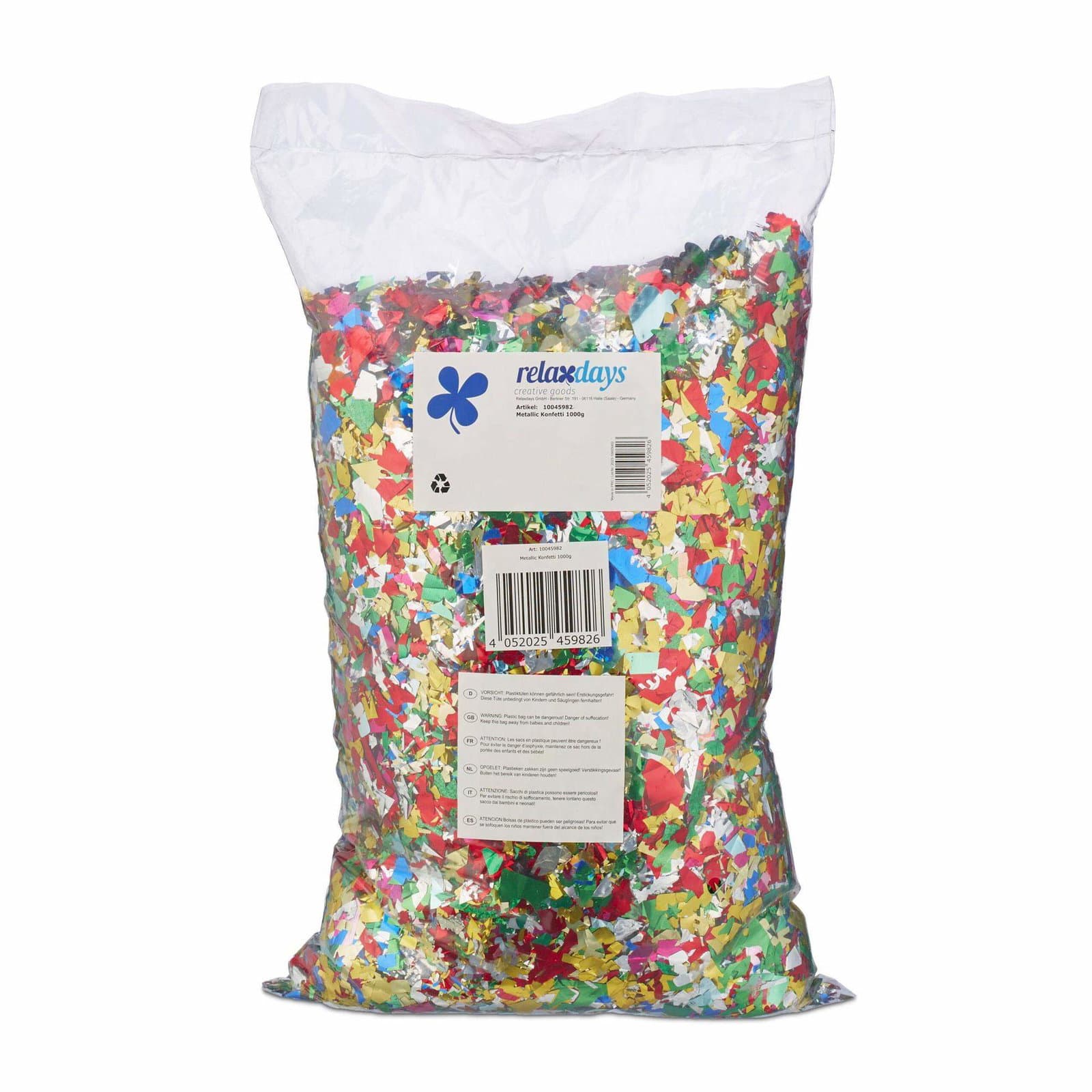 Farverig konfetti 1 kg
