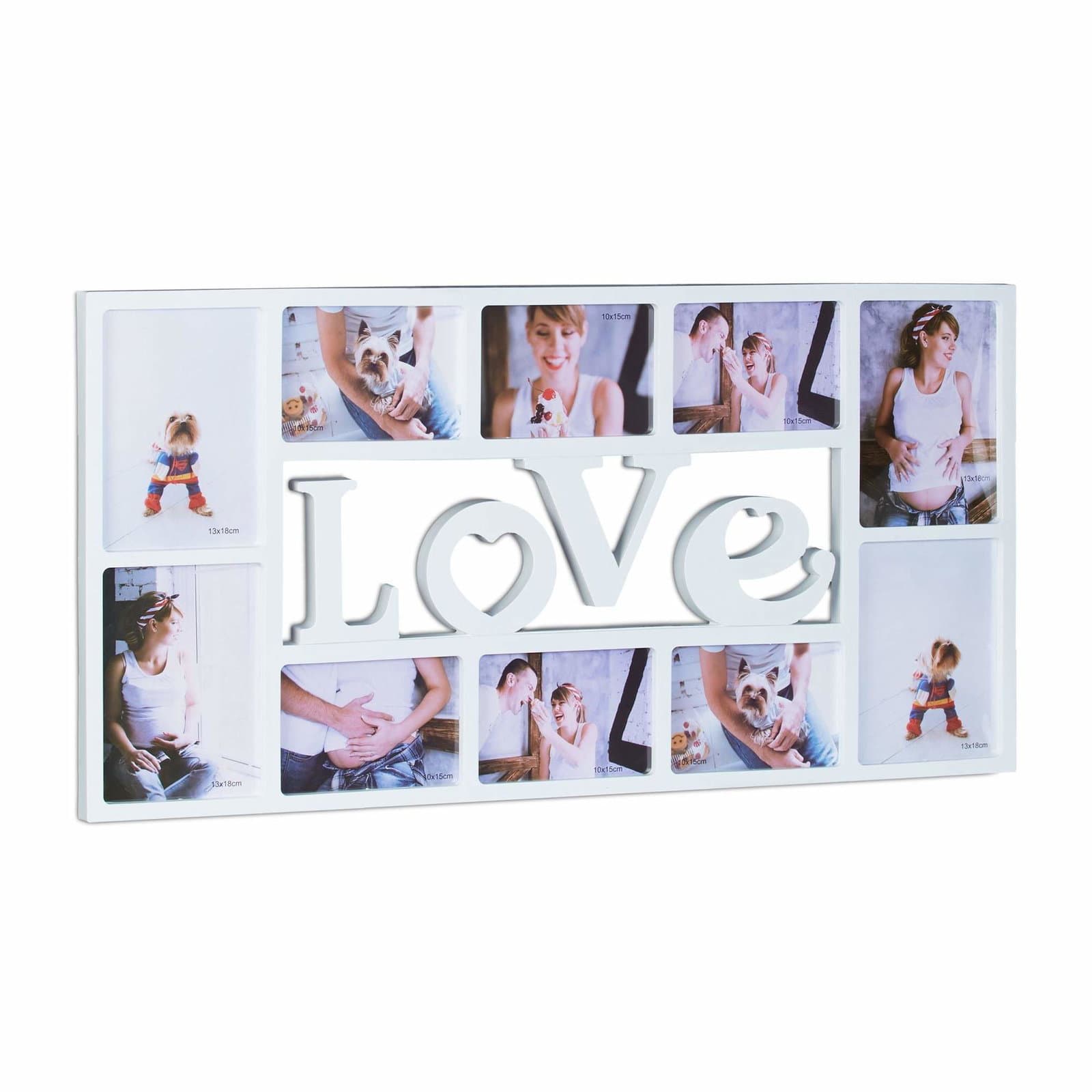 Collageramme LOVE til 10 billeder