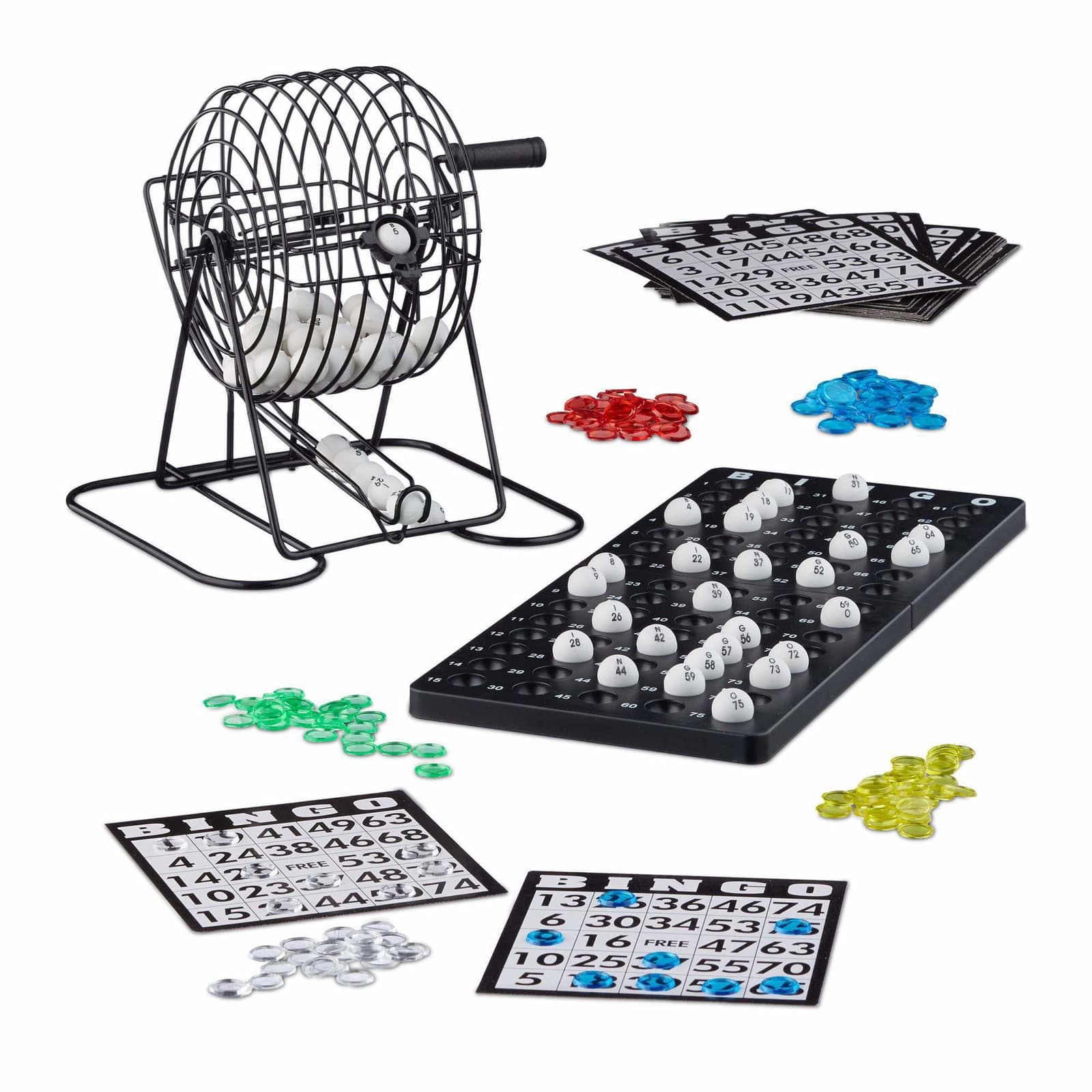 Bingo spil med lotteri tromme