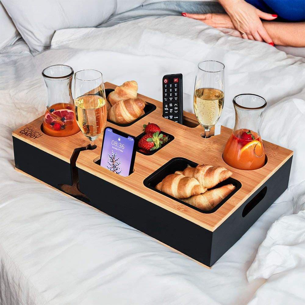Sofaholder med glasholdere og telefonrum