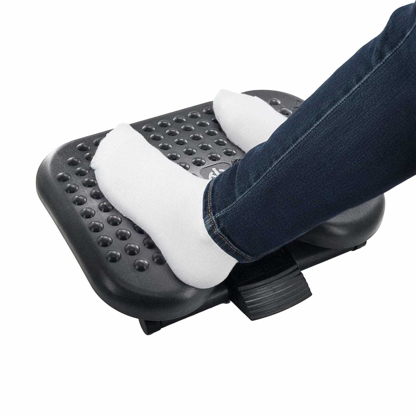 Justerbar ergonomisk fodstøtte – Højde- og vippemuligheder
