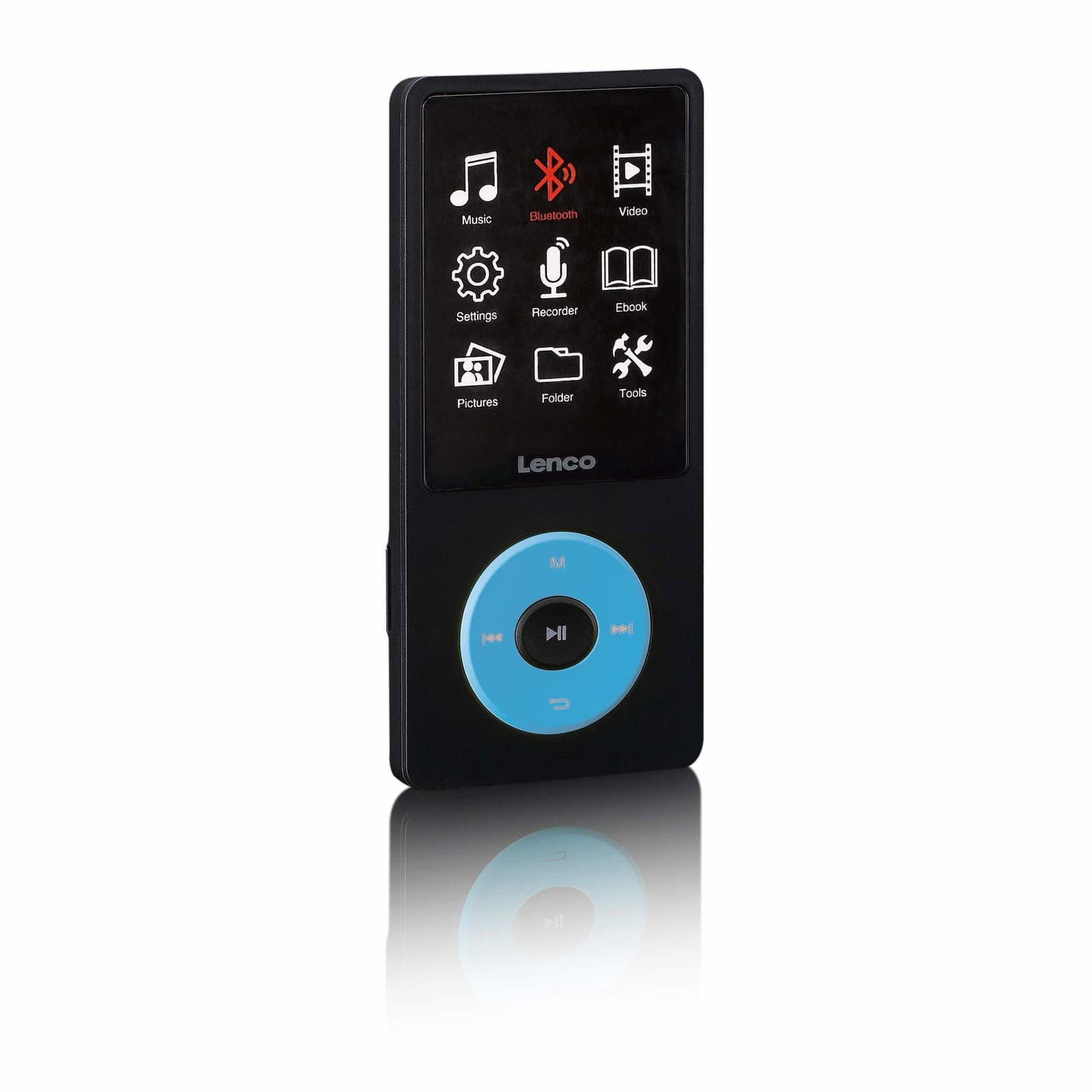 MP3/MP4-afspiller med Bluetooth, 8 GB hukommelse, blå view 2