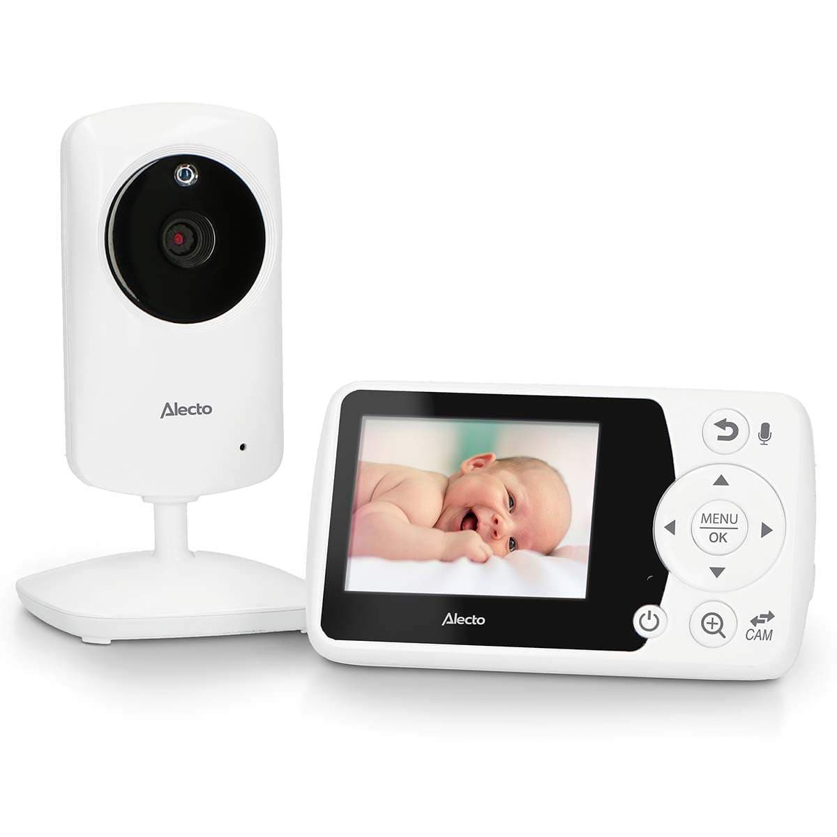 Babyalarm med kamera, 2,4" skærm, nattesyn