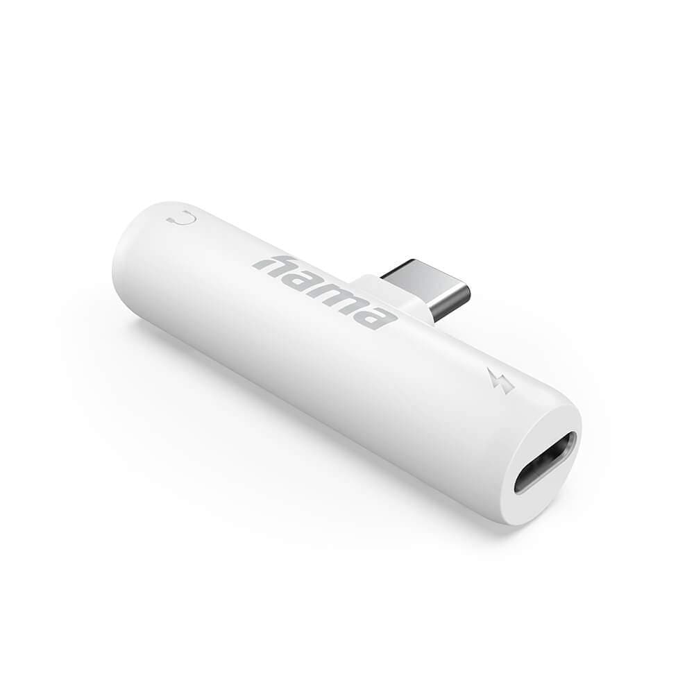 HAMA Adapter Audio USB-C Hvid