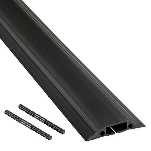 D-LINE Kabelkanal Gulv PVC Pro Sort 1,8m