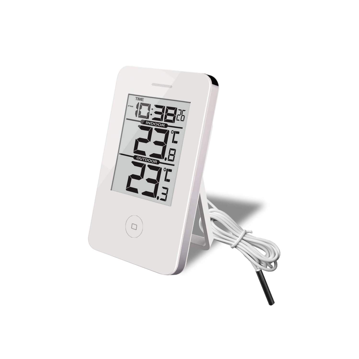 TERMOMETERSTOF Digitalt termometer og ur