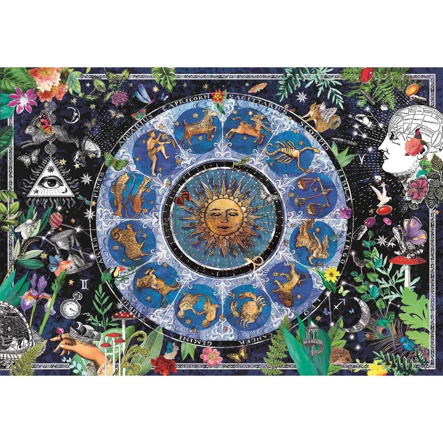 1000 stk. CB HQC astrologisk diagram