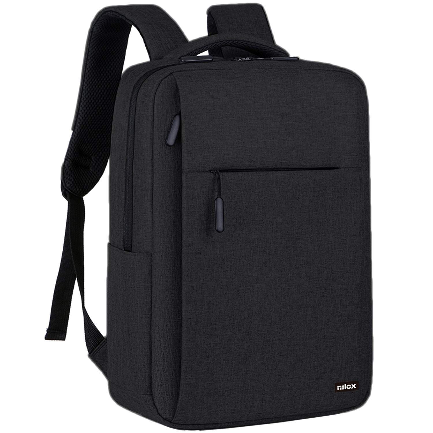 Laptoprygsæk 15,6" Sort – Vandafvisende, 3 lommer