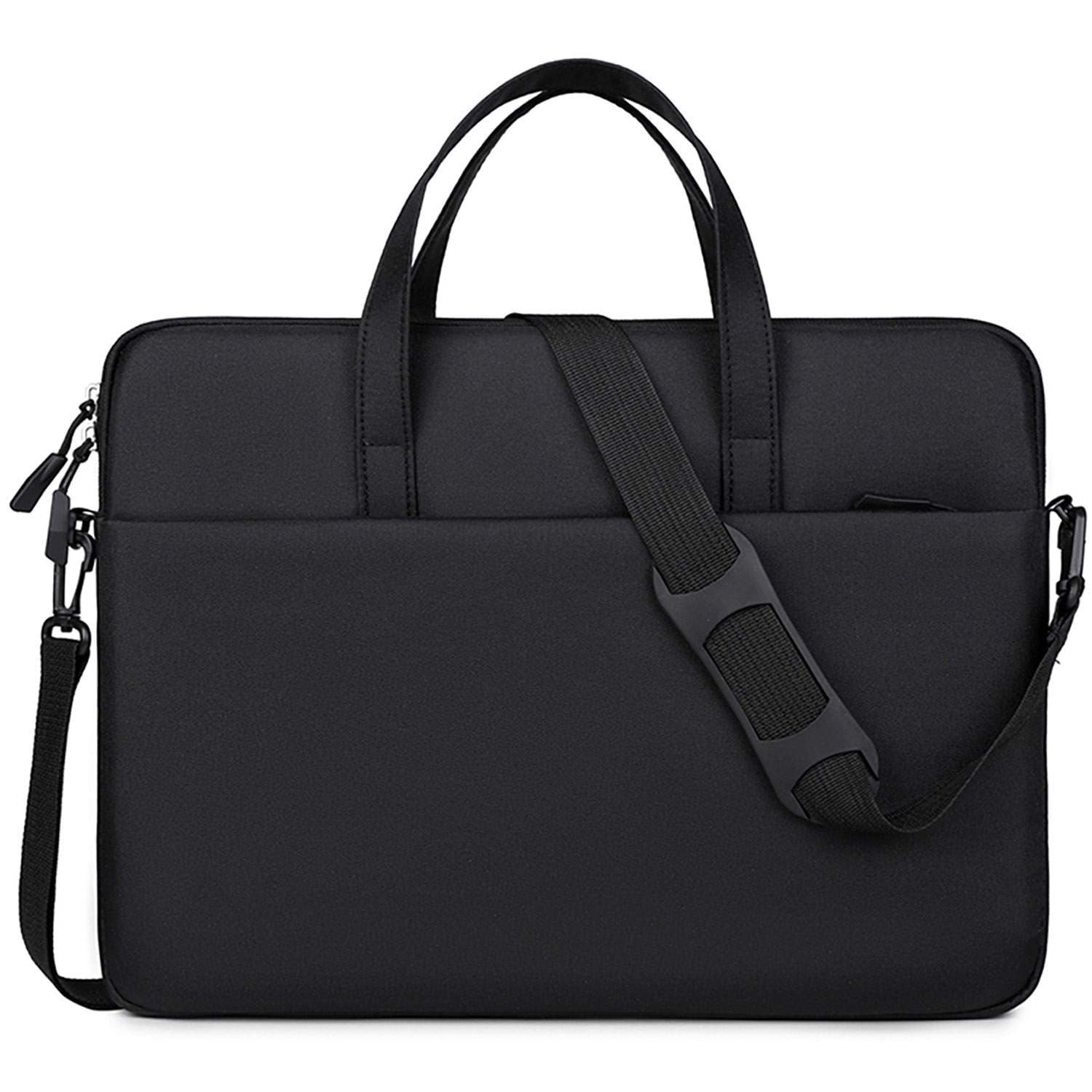Laptoptaske Slim 15,6" Sort – Polstret, Skulderrem view 2