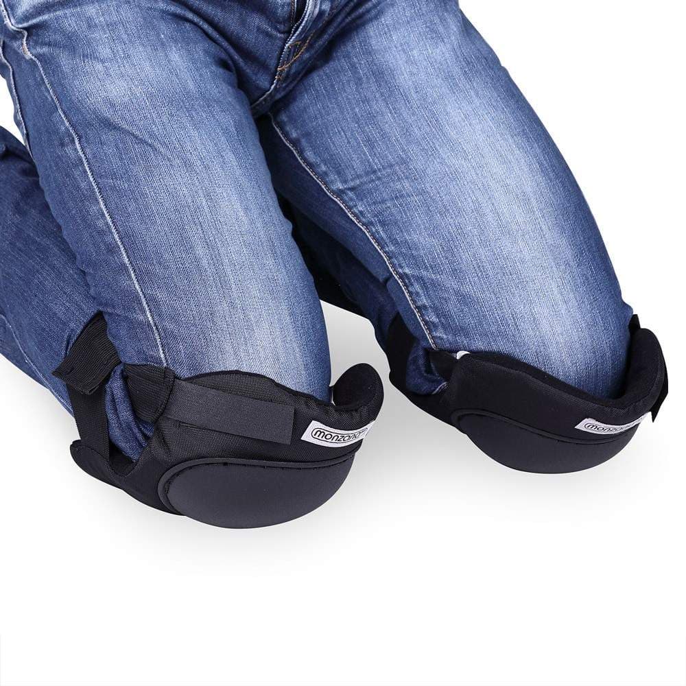Šndbare sorte knæbeskyttere – Holdbar PVC-skal view 2