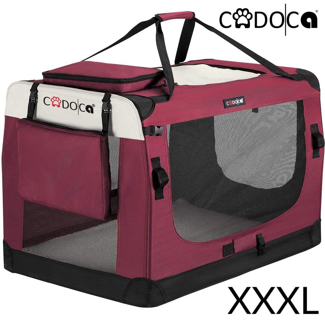 Hundetransportstof mørkerød XXXL – foldbar og åndbar view 2