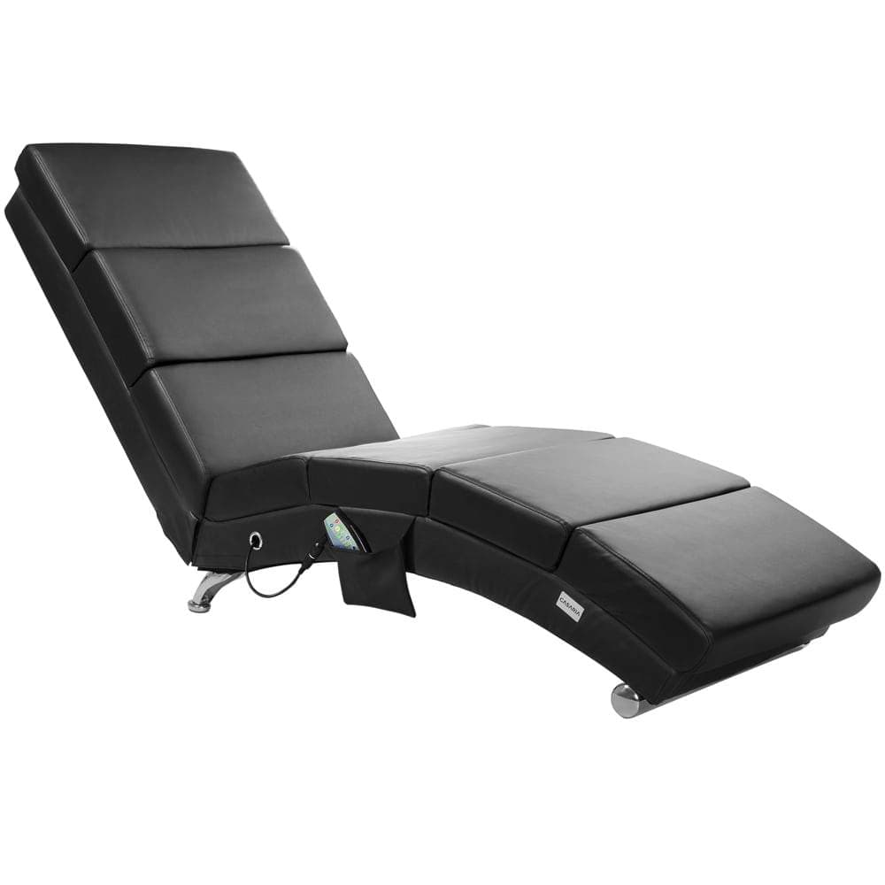 Massagelænestol med varme – Sort, 8 punkter, 5 tilstande